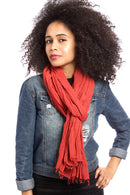 Sienna Whisper Light Cotton Shawl from Ethiopia