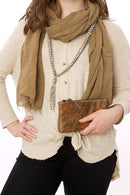 Latte Whisper Light Cotton Shawl from Ethiopia