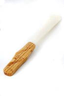 Cow Bone Butter Spreader with Carved Olive Wood Handle