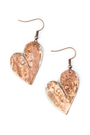 Reclaimed Heart Copper Viridian Earrings
