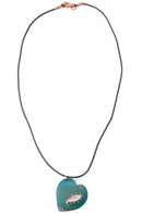Mended Heart Copper Viridian Necklace