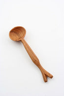 Set of 4 Tiny Wild Olive Wood Branch Spoons