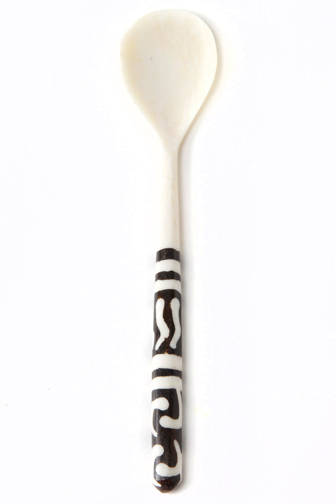 Hand Carved Cow Bone Tea Spoon
