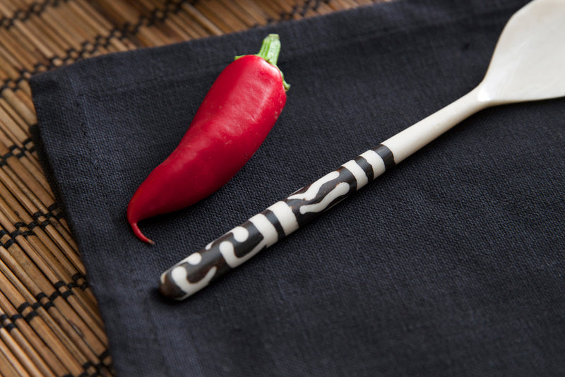 Hand Carved Cow Bone Tea Spoon