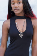 Kenyan Intricate Heart Pendant Necklace