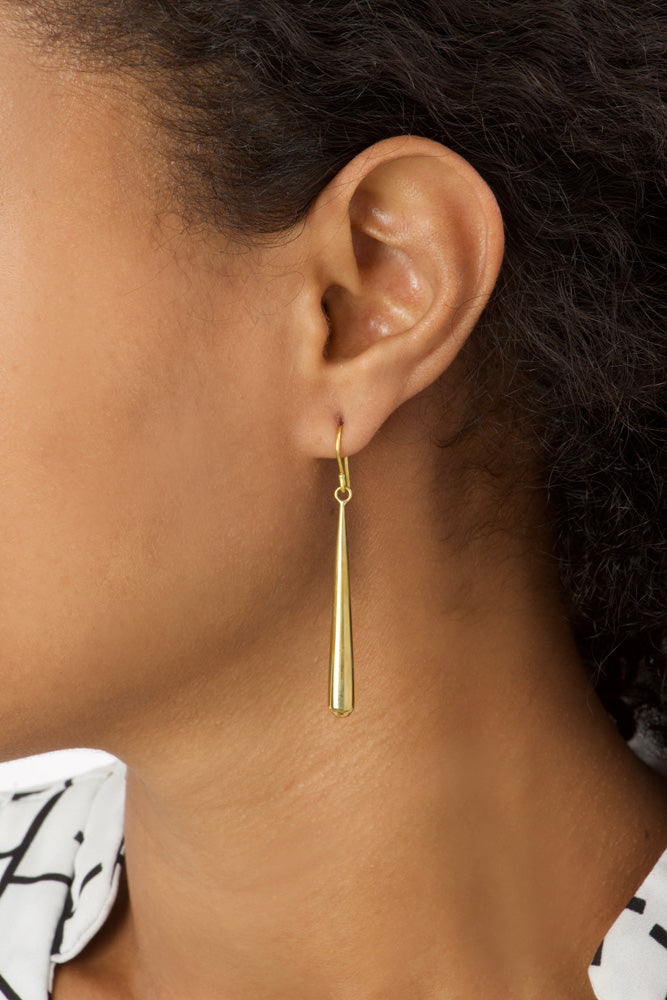 Kenyan Brass Torpedo Earrings