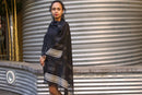 Black Ethiopian Cotton Triad Shawl