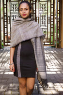 Pewter Shimmer Ethiopian Cotton Triad Shawl