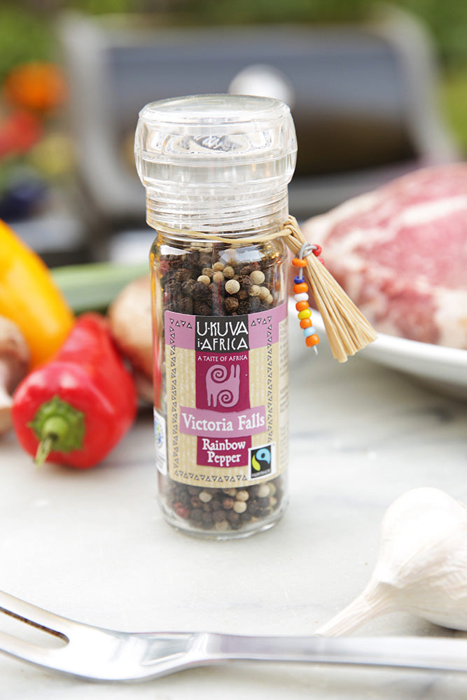 Ukuva iAfrica Victoria Falls Rainbow Pepper Spice Grinder