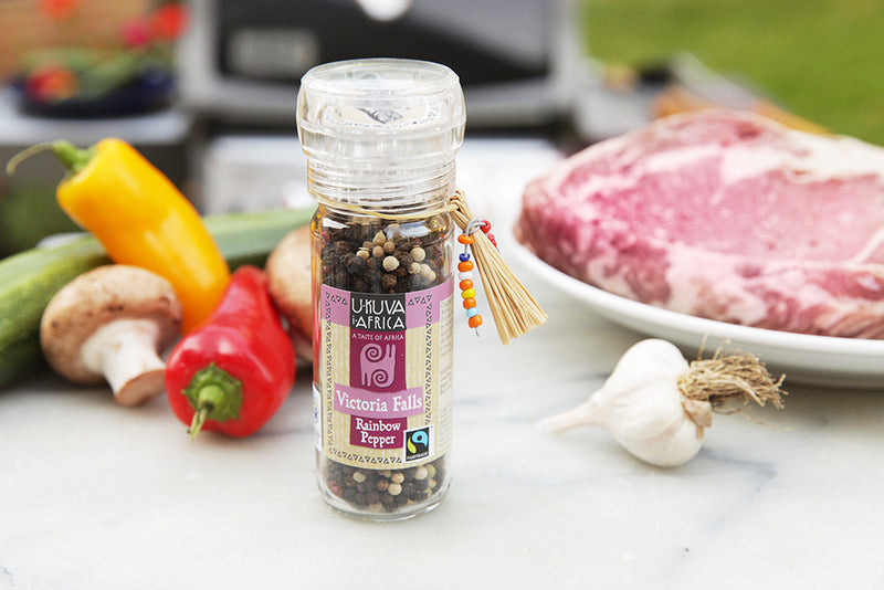 Ukuva iAfrica Victoria Falls Rainbow Pepper Spice Grinder