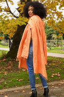 Tangerine Ethiopian Cotton Gabi Body Shawl