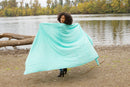 Cyan Blue Ethiopian Cotton Gabi Body Shawl