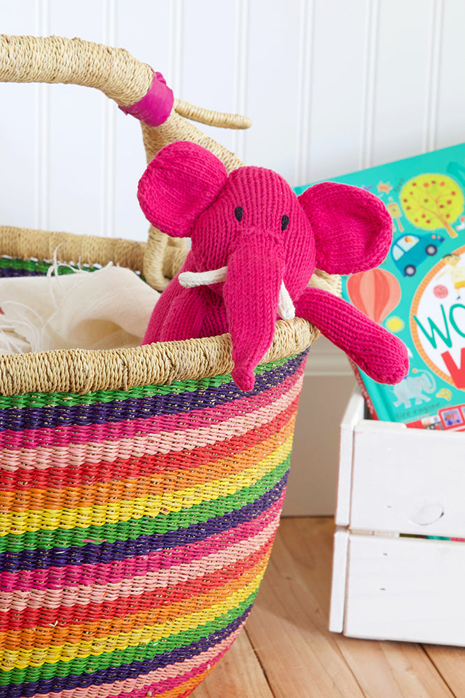 Kenana Knitters Cotton Fandango Pink Gentle Tembo Elephant